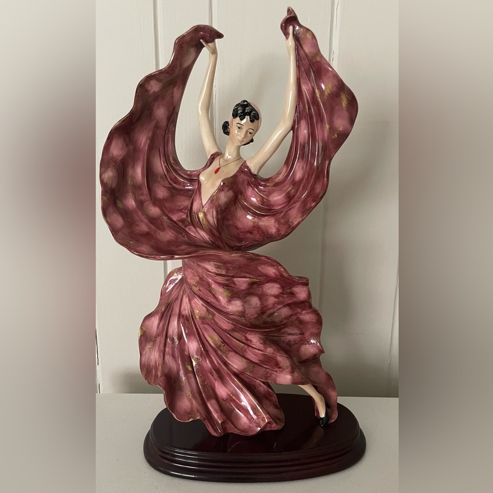 Vintage Amilcare Santini “Dancing Lady” Sculpture-Signed Low Number